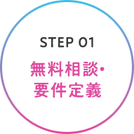 STEP 01 無料相談・要件定義